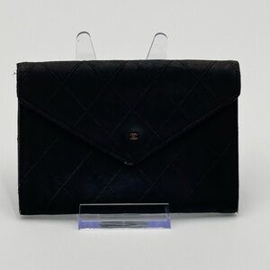Chanel Vintage  Black Wild Stitch Lambskin Small
Wallet